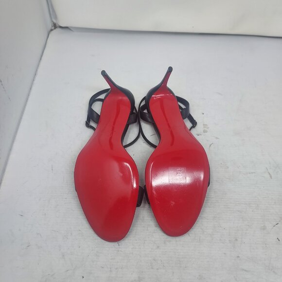 Christian Louboutin Loubigirl Black Ankle Strap Heel Sandal - Picture 2 of 14